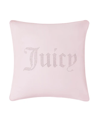 Juicy Couture Rhinestone Logo Decorative Pillow, 20" x 20"
