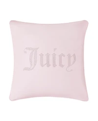 Juicy Couture Rhinestone Logo Decorative Pillow, 20" x 20"