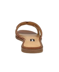 Nine West Women's Germani Woven Flat Slip-On Sandals