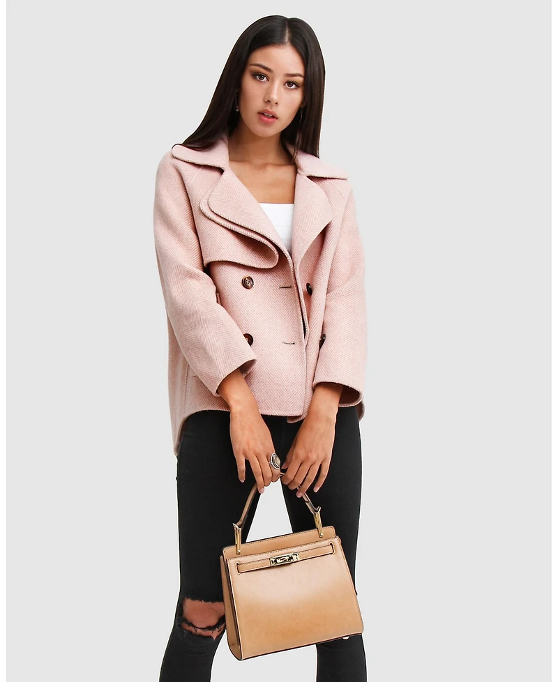 Belle & Bloom Women's I'm Yours Wool Blend Peacoat