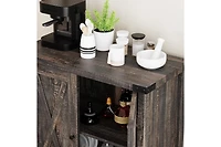 gaomon Buffet Cabinet Farmhouse Storage with Doors and Shelves, Buffets Sideboards Entryway Accent Console fo