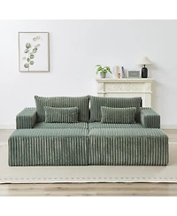 Streamdale Oversized Plush Sectional Lounge, Removable Footstools