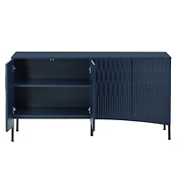 Streamdale Elegant Curved Door Sideboard for Modern Spaces