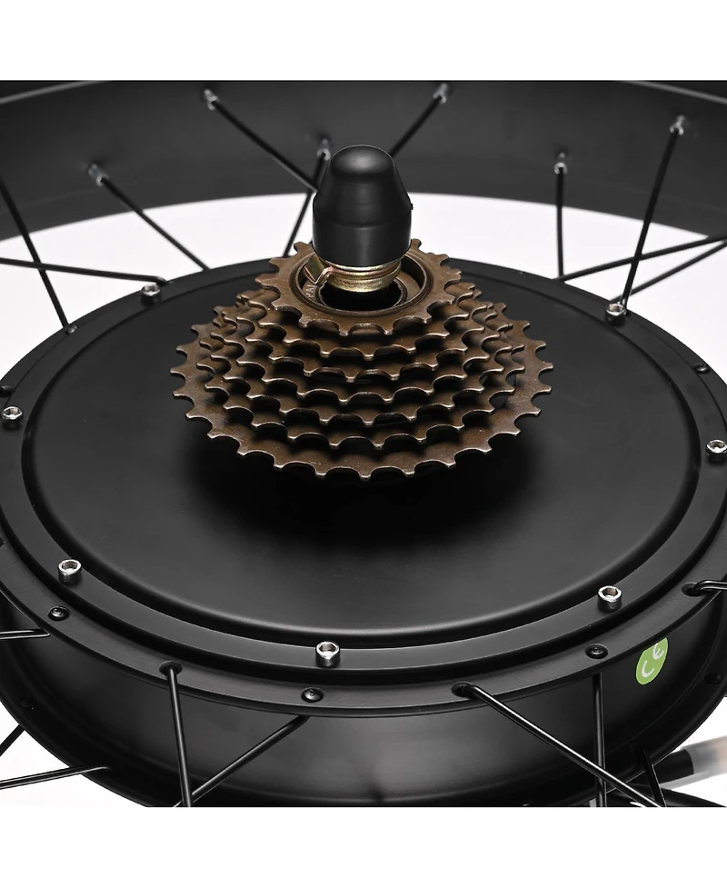 Yescom 26"x4" Fat Tire 48V Ebike Electric Rear Wheel Bicycle Conversion Kit Lcd 1000W Dual Controller