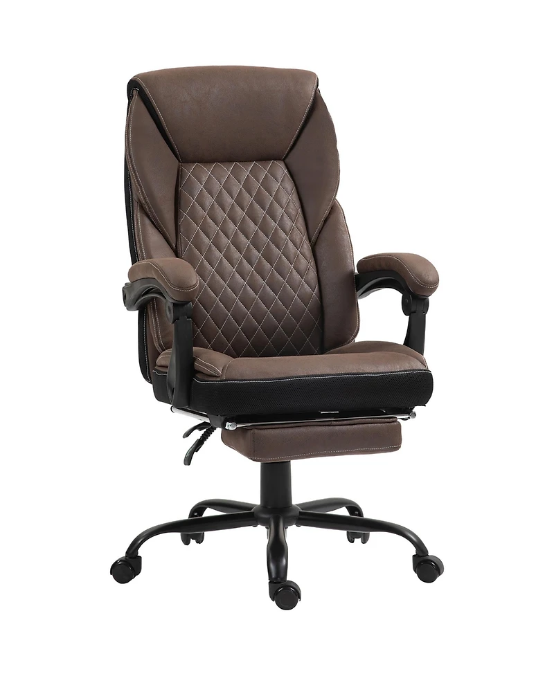 Homcom Executive Office Chair with Footrest and High Back,