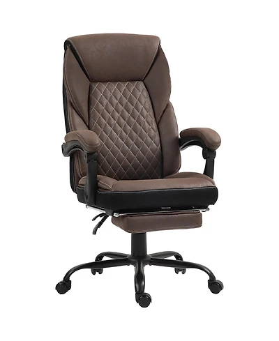 Homcom Executive Office Chair with Footrest and High Back,