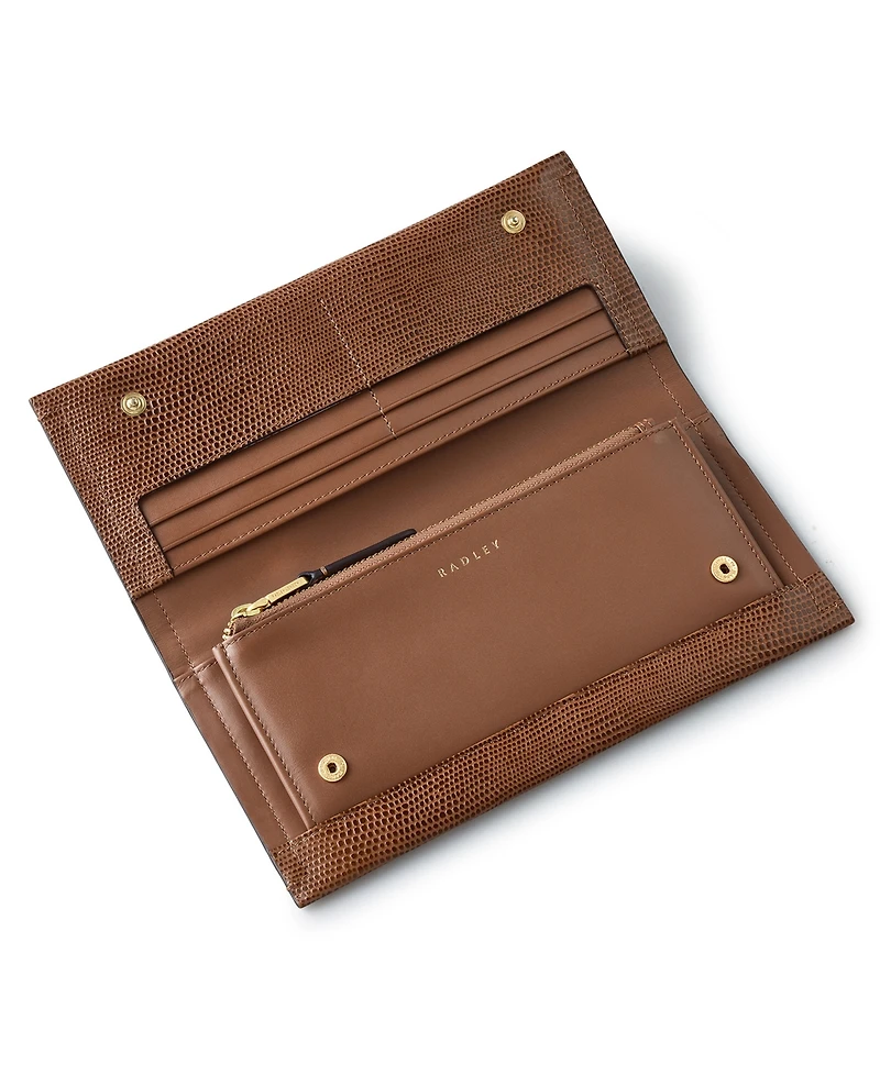Radley London Oak Street Faux Lizard Flap Over Wallet