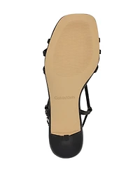 Calvin Klein Women's Poeta Kitten Heel Strappy Dress Sandals
