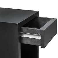 Woodek Floating Nightstand, Set Of 2 Medium Mid-Century Modern Solid Hardwood With Drawer - Bedside Table For Bedroom