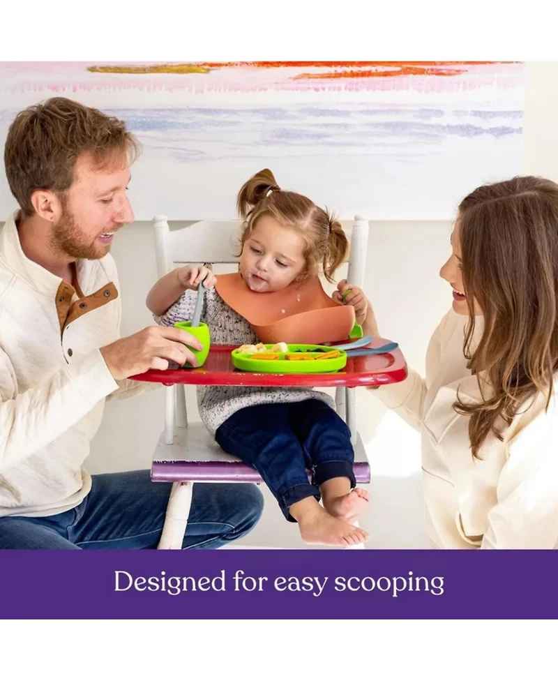 Sperric Baby Spoons - Infant First Stage Silicone Spoon For Self Feeding Set Gum Friendly Bpa Free