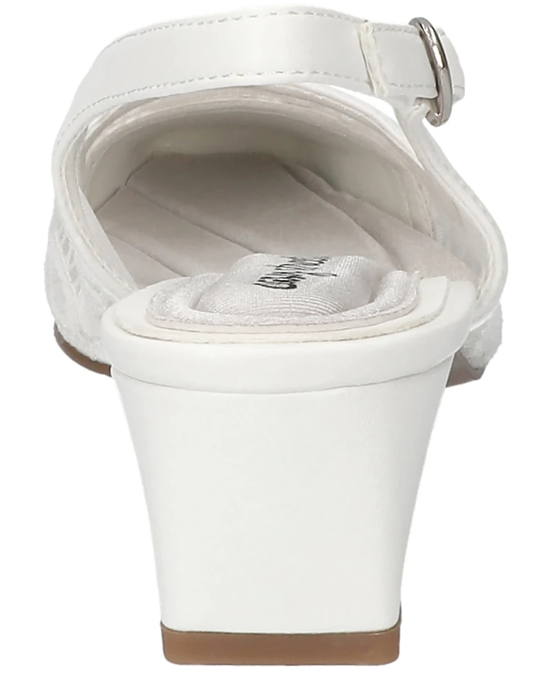 Easy Street Women's Fortune Square Toe Slingback Pumps