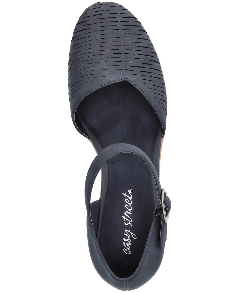 Easy Street Women's Justina Block Heel Sandals