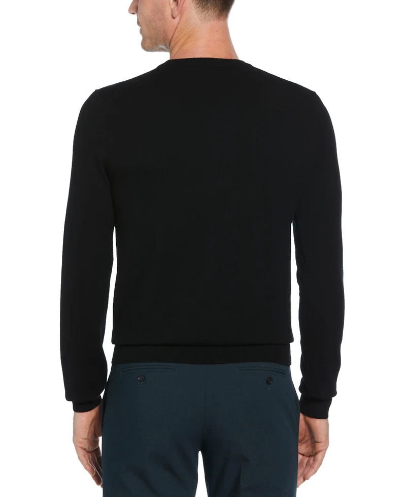 Perry Ellis Men's Crewneck Tech Pullover Sweater