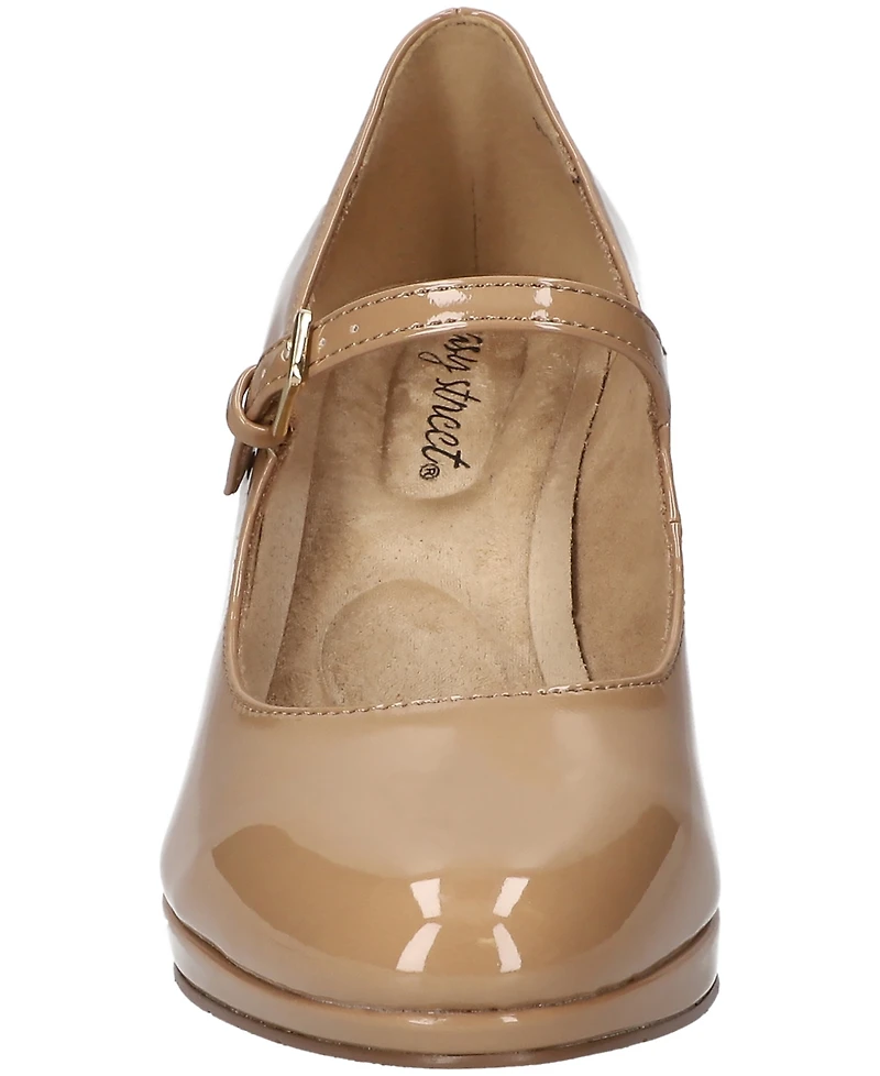 Easy Street Women's Zest Buckle Platform Pumps