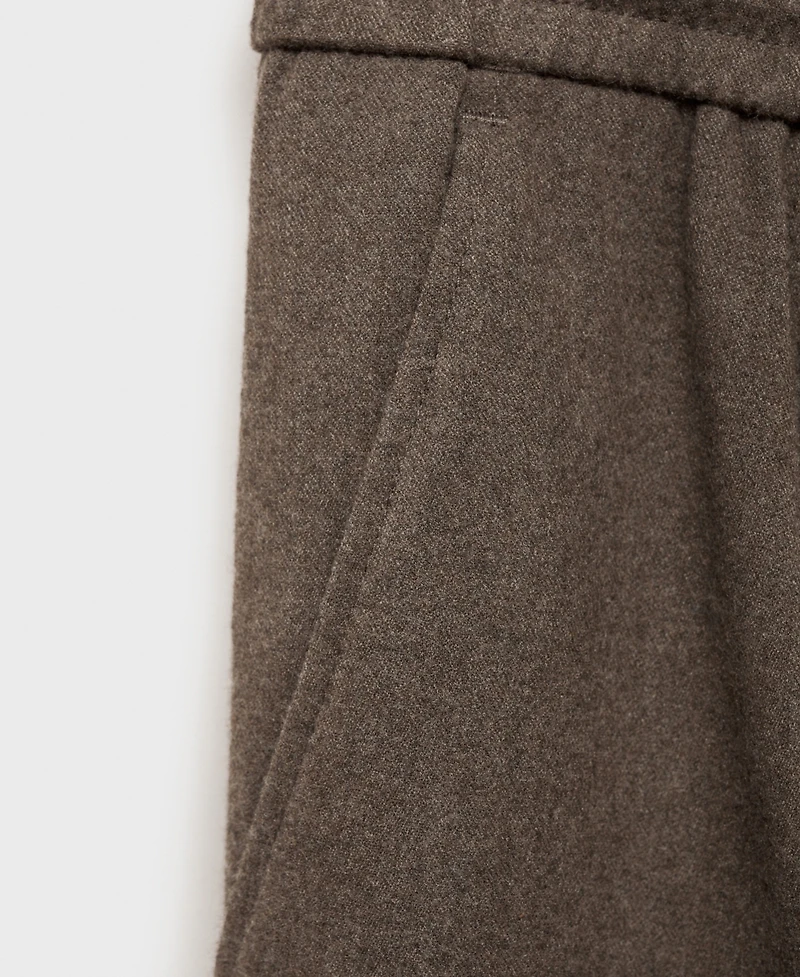 Mango Men's Regular-Fit Pleated Trousers