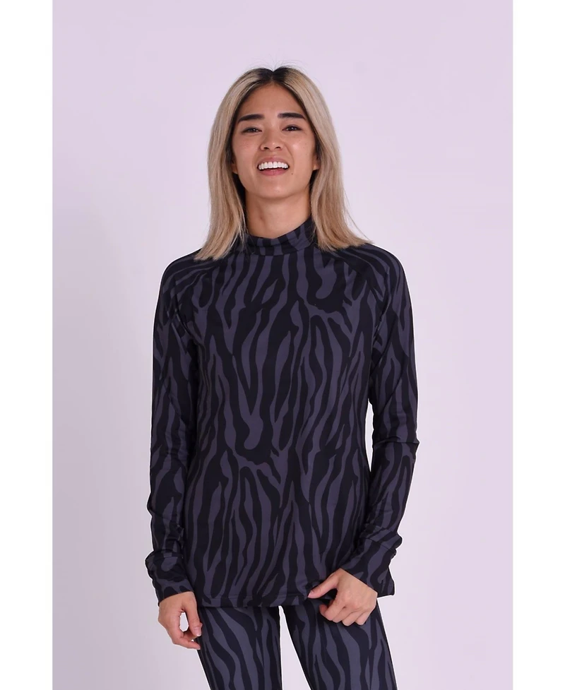 Oosc Clothing Women's Baselayer Top - Black Tiger