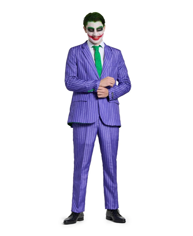 Suitmeister Men's Official Joker Costume Suit - Dc Comics Purple