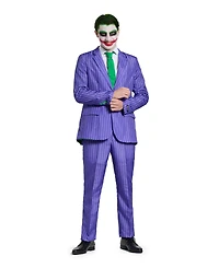 Suitmeister Men's Official Joker Costume Suit - Dc Comics Purple