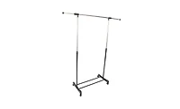 Slickblue Vertical & Horizontal Stretching Clothes Rack with Shoe Shelf