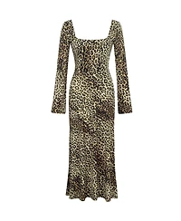 Nocturne Women's Square Neck Midi Dress