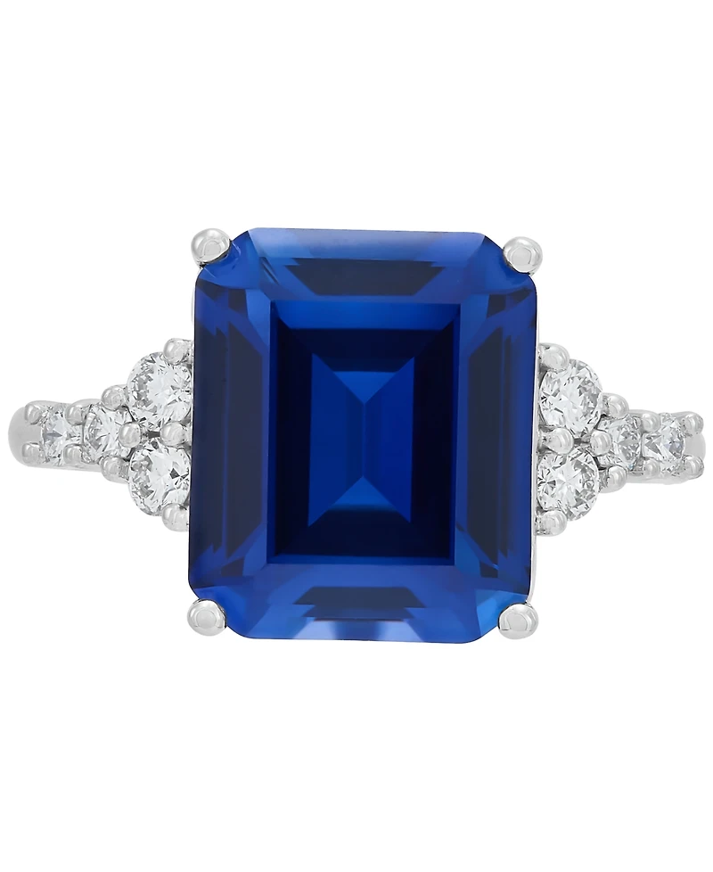 Grown With Love Lab Gemstone & Diamond (1/3 ct. t.w.) Ring 14K Gold