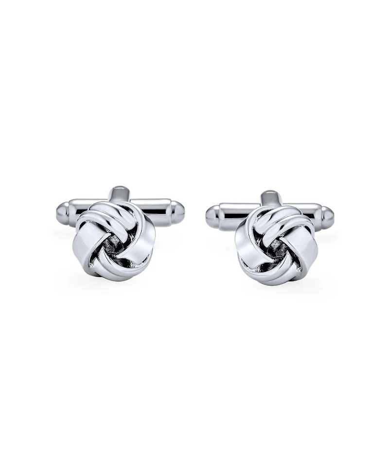 Bling Jewelry Knot Woven Rope Twist Shirt Cufflinks Stainless Steel