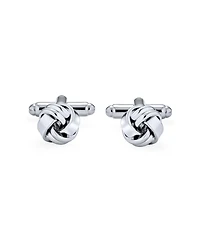 Bling Jewelry Knot Woven Rope Twist Shirt Cufflinks Stainless Steel