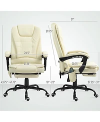 Vinsetto 7-Point Vibrating Massage Office Chair with High Back
