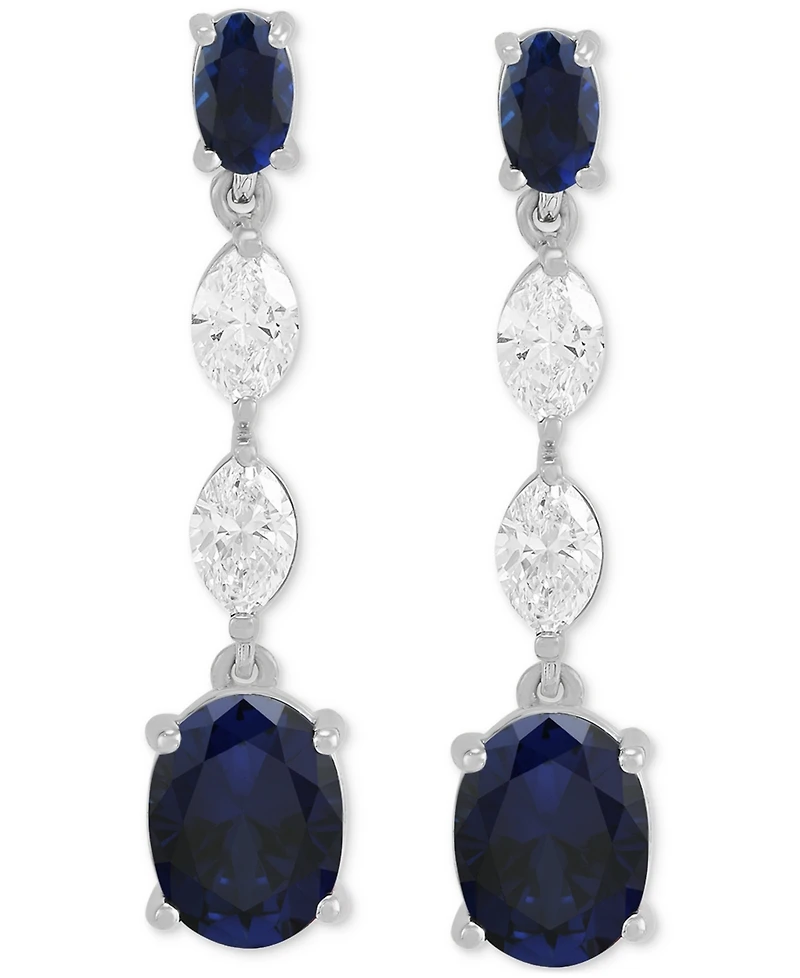 Grown With Love Lab Emerald (2-3/4 ct. t.w.) & Diamond (3/4 Drop Earrings 14k Gold (Also Ruby Sa