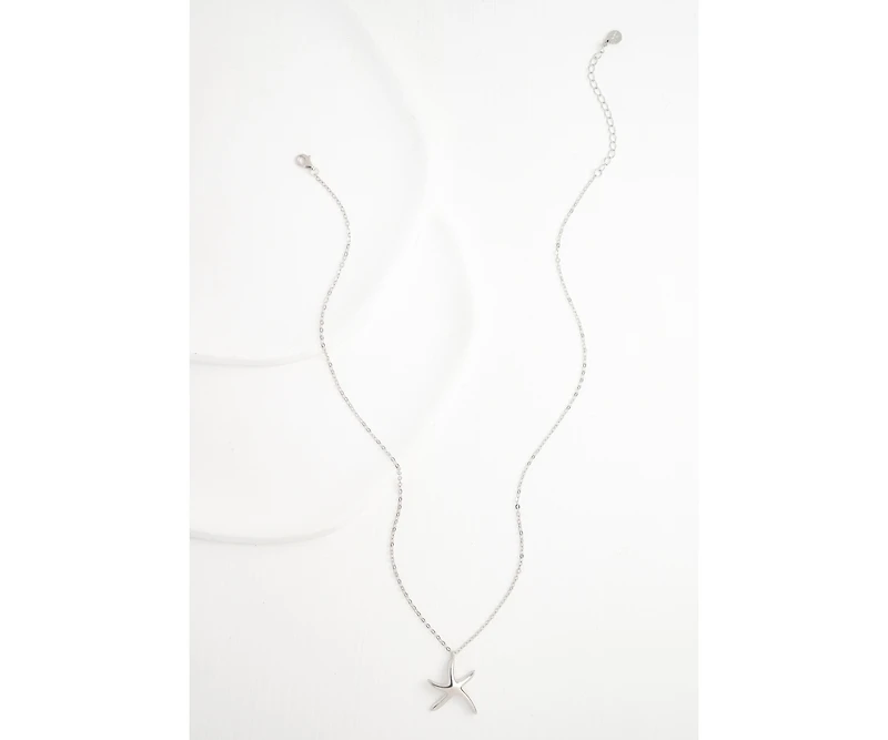 Starfish Hope Necklace in Sterling Silver