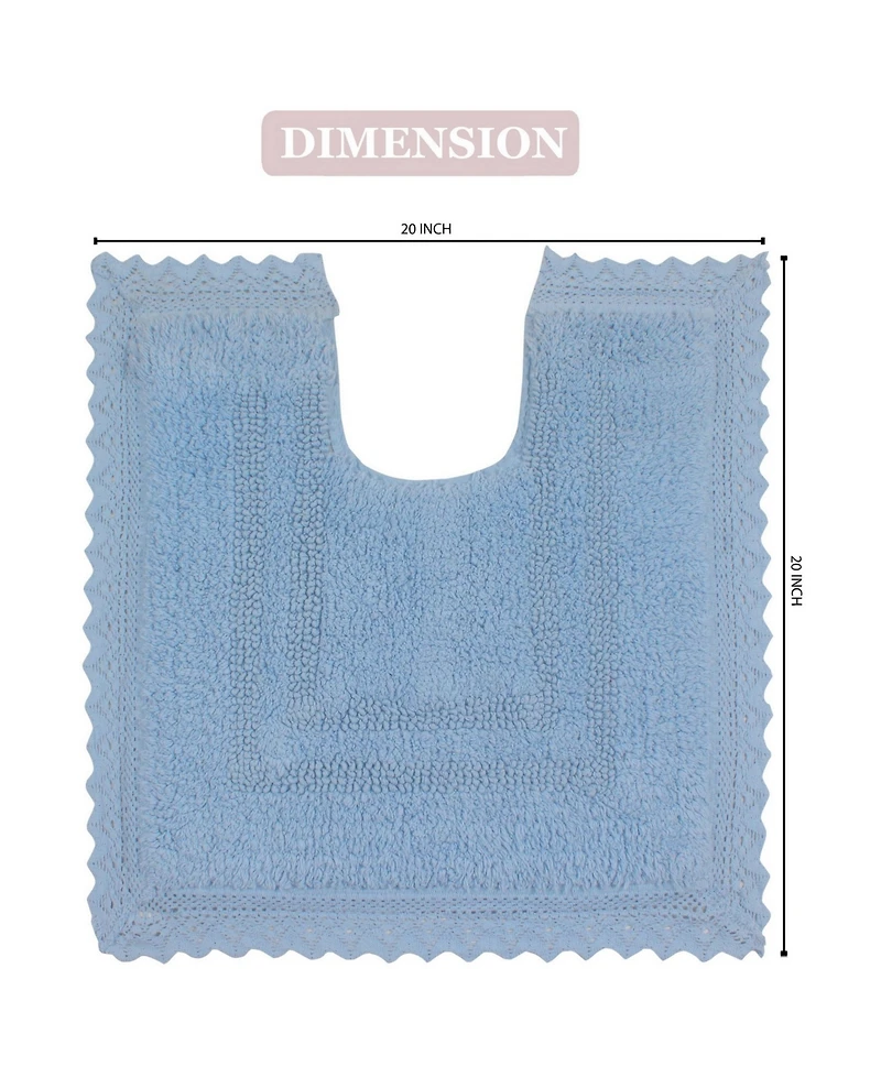 Home Weavers Opulent Reversible Bath Rug, 20" x 20"