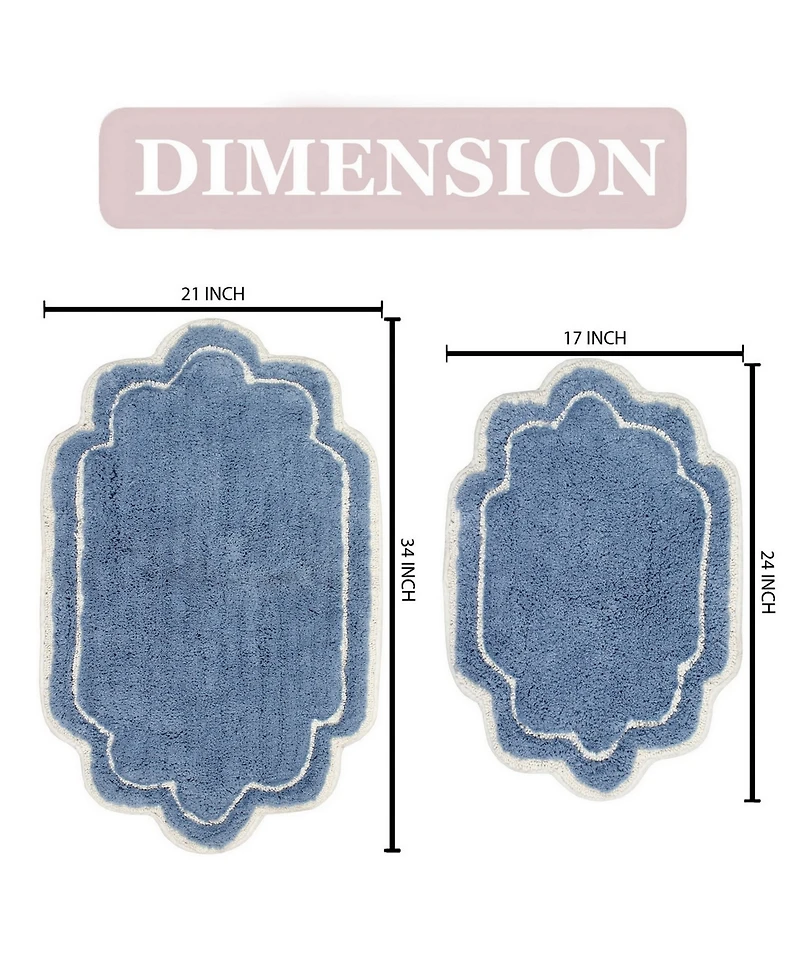 Home Weavers Allure Bathroom -Pc. Bath Rug Set