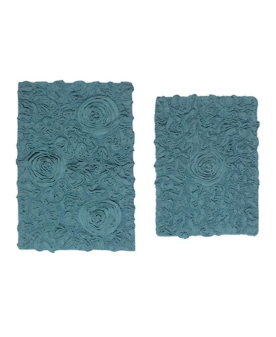 Home Weavers Bell Flower -Pc. Bath Rug Set