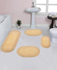 Home Weavers Double Ruffle 4-Pc. Bath Rug Set