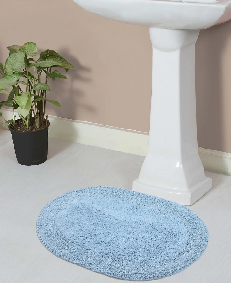 Home Weavers Double Ruffle Bath Rug