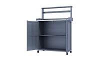 Slickblue Potting Bench with Storage Cabinet – Functional Garden Workstation for Planting and Organizing