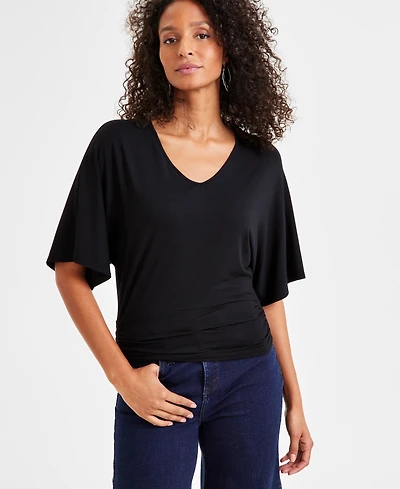 I.n.c. International Concepts Women's V-Neck Dolman-Sleeve Top, Exclusively at Macy's