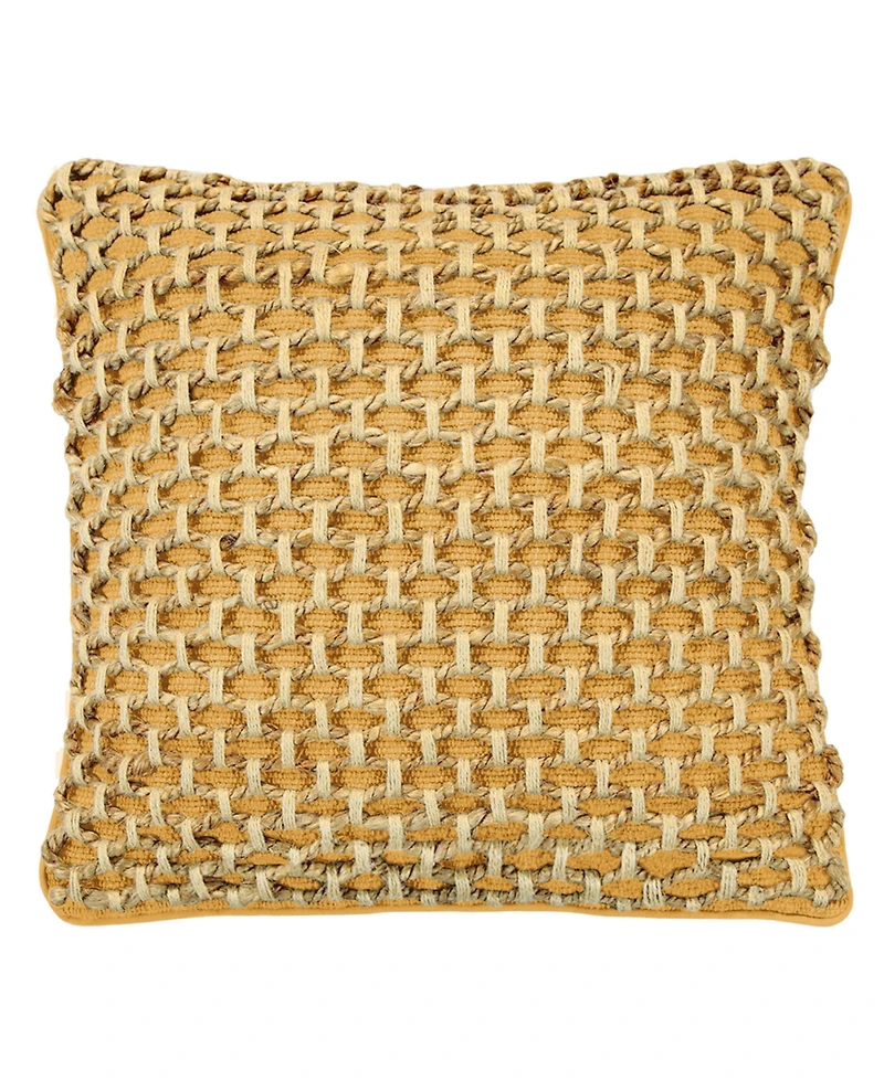 Boho Living Jada Jute Decorative Pillow, 20" x 20"