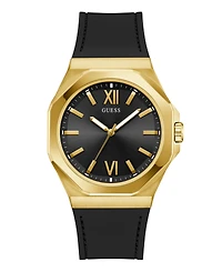 Guess Men's Analog Black Silicone Watch, 42mm