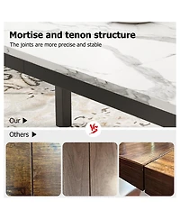 70.9 Inch Long Dining Table for 6-8 People