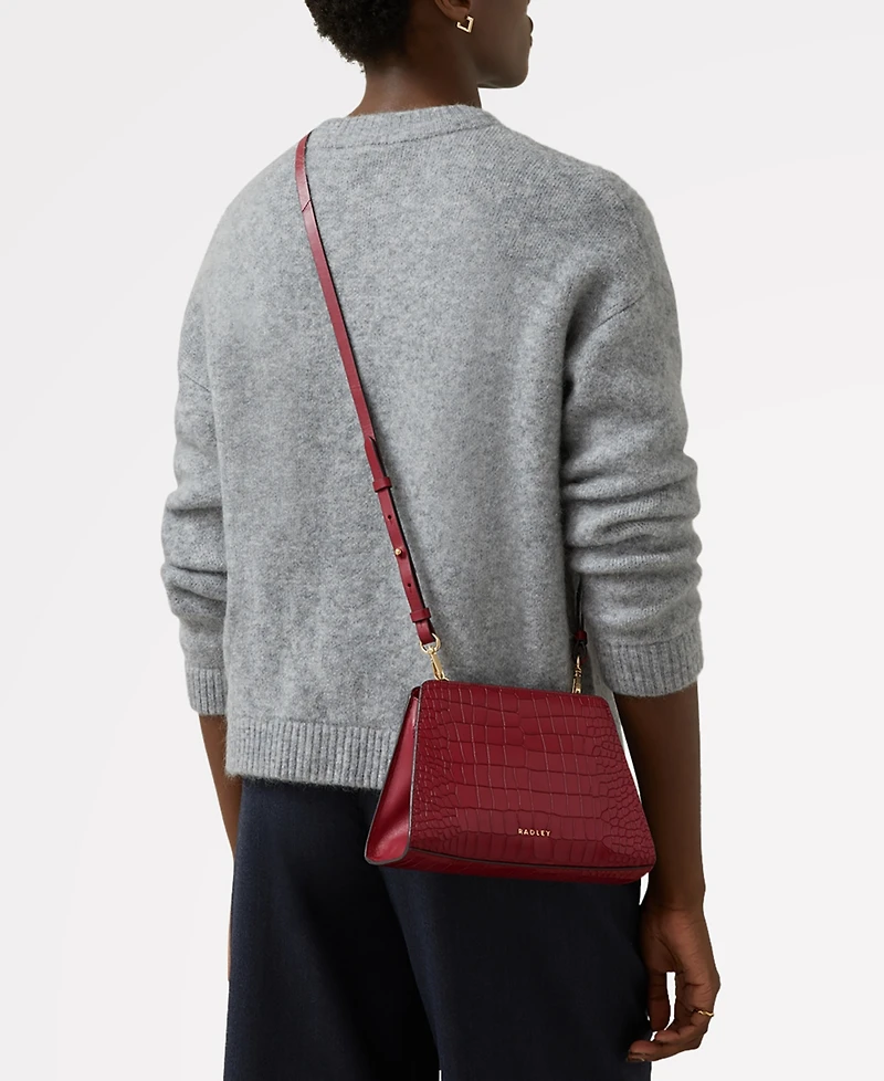 Radley London Glasshouse - Faux Croc Small Open Top Crossbody Bag