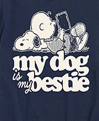 Peanuts Big Boys My Dog Is Bestie Graphic Tee