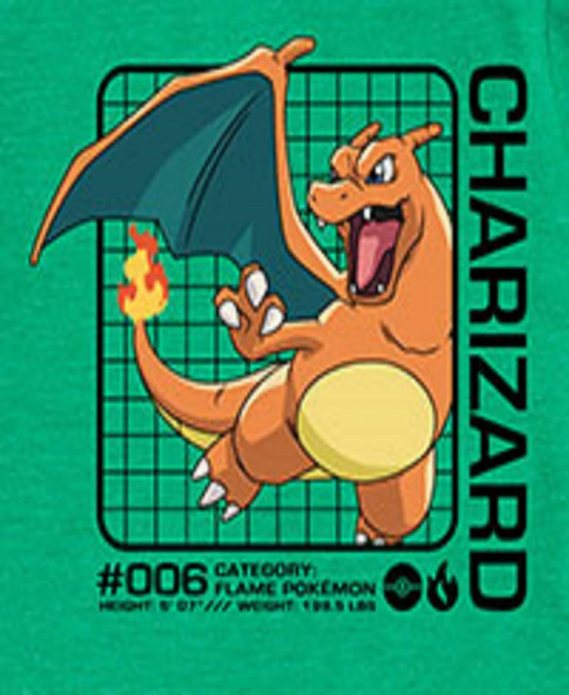 Pokemon Big Boys Charizard Graphic Tee