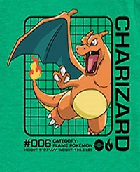Pokemon Big Boys Charizard Graphic Tee