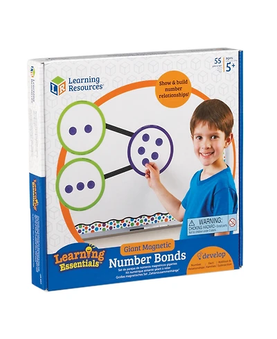Learning Resources Giant Magnetic Number Bonds, 55 Pieces