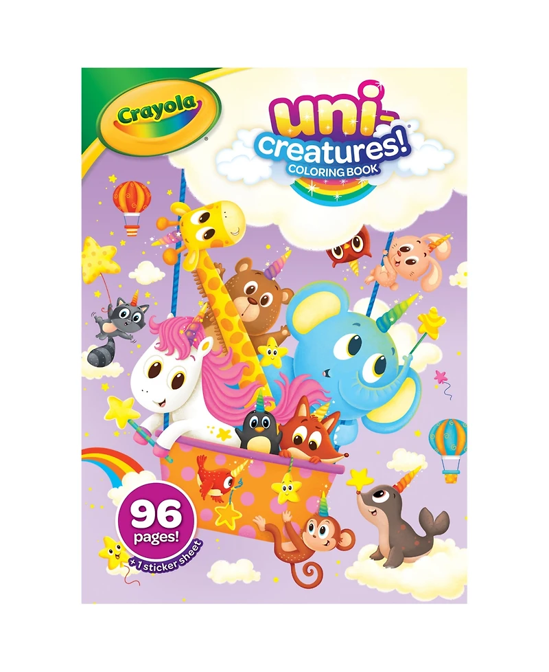 Crayola Uni-Creatures Coloring Book, 8 Pack