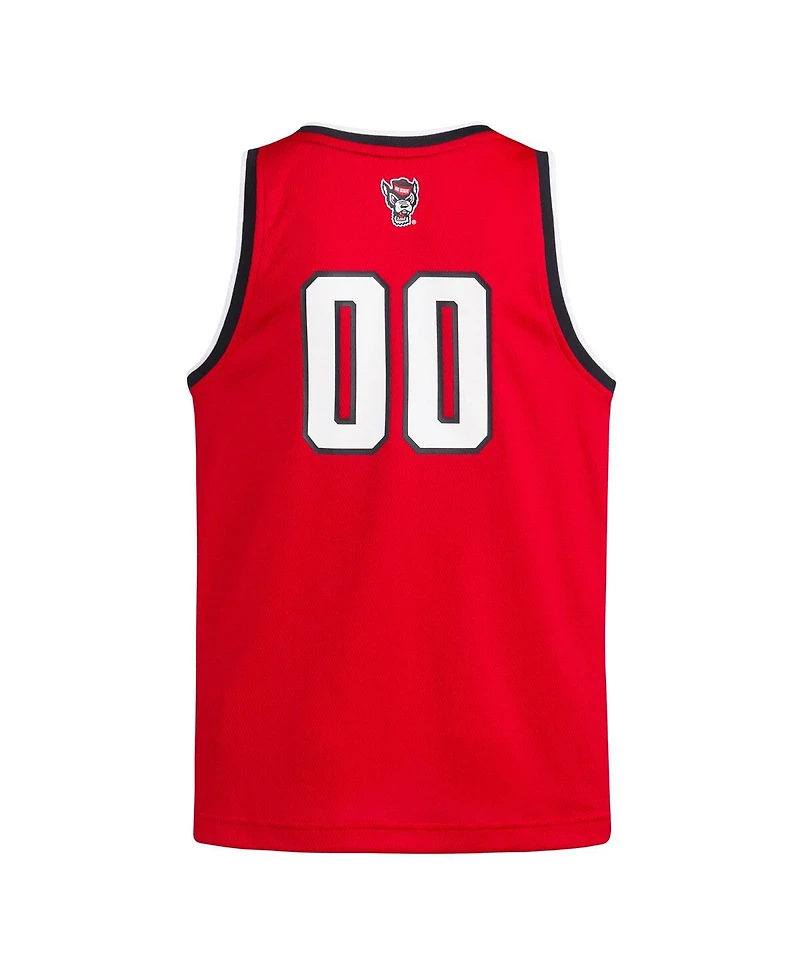 Adidas Big Boys and Girls 00 Red Nc State Wolfpack Swingman Jersey