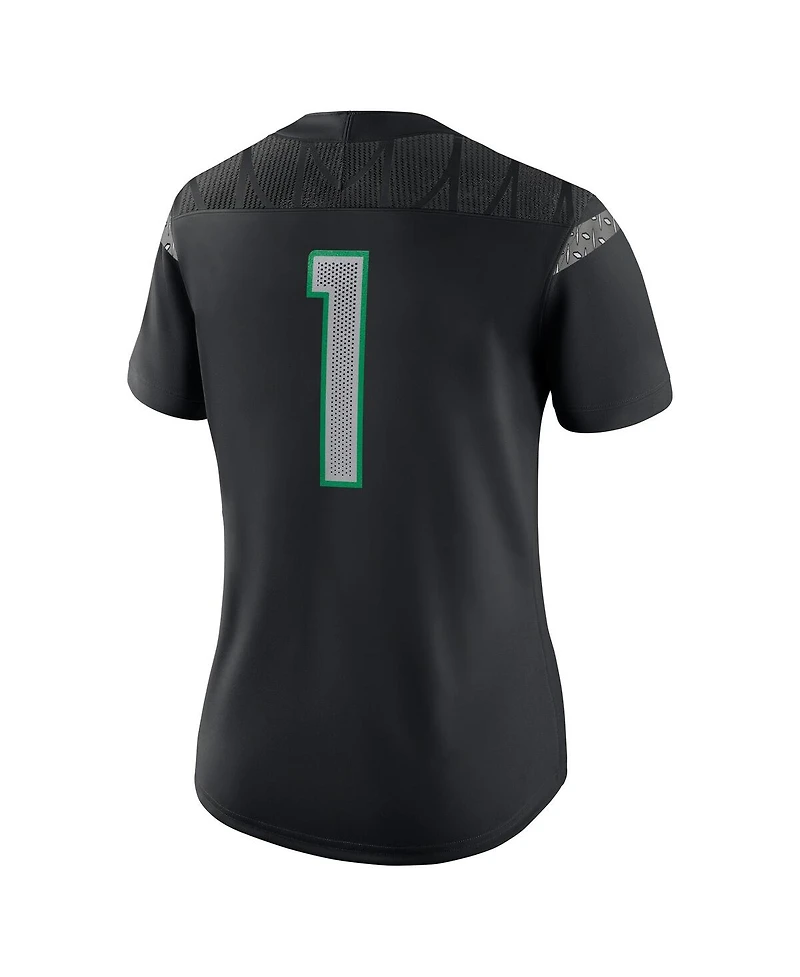 Nike Women's 1 Black Oregon Ducks Game Jersey
