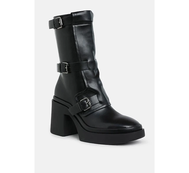 H&M Calf-High Biker Boots | MainPlace Mall display picture 2