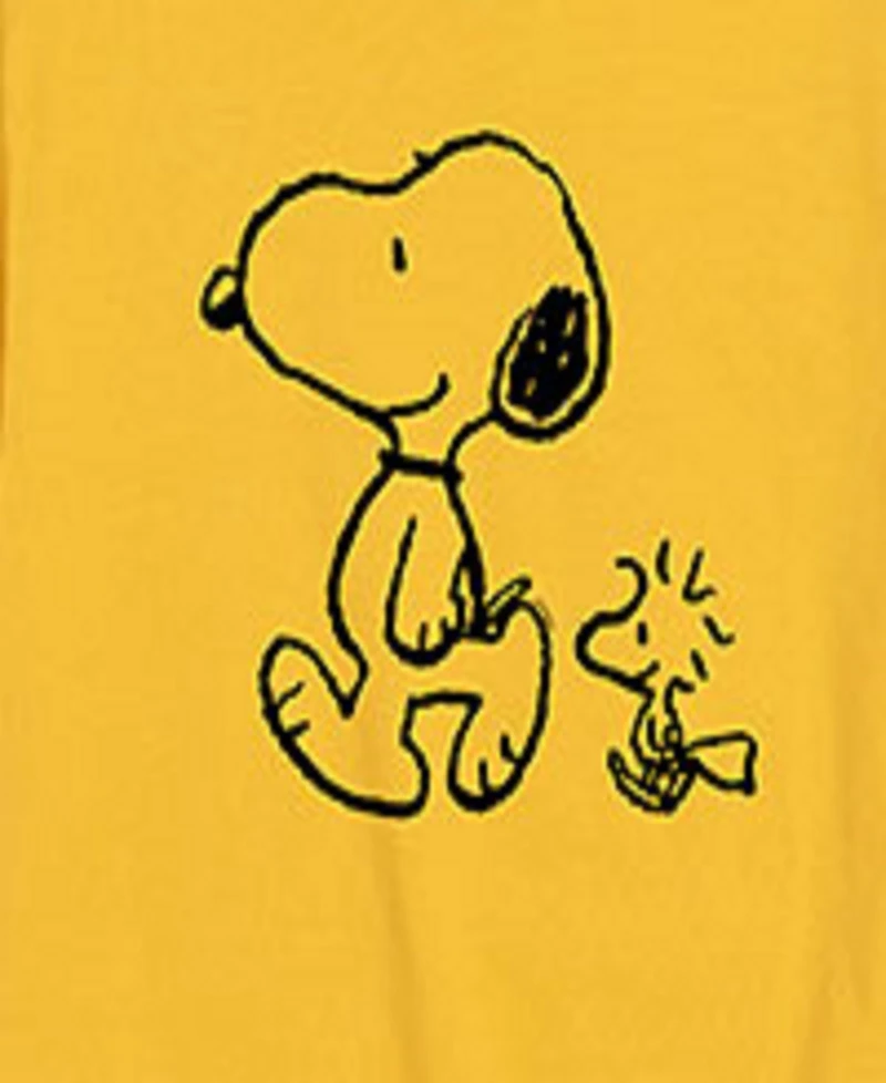 Peanuts Big Boys Snoopy Woodstock Graphic Tee